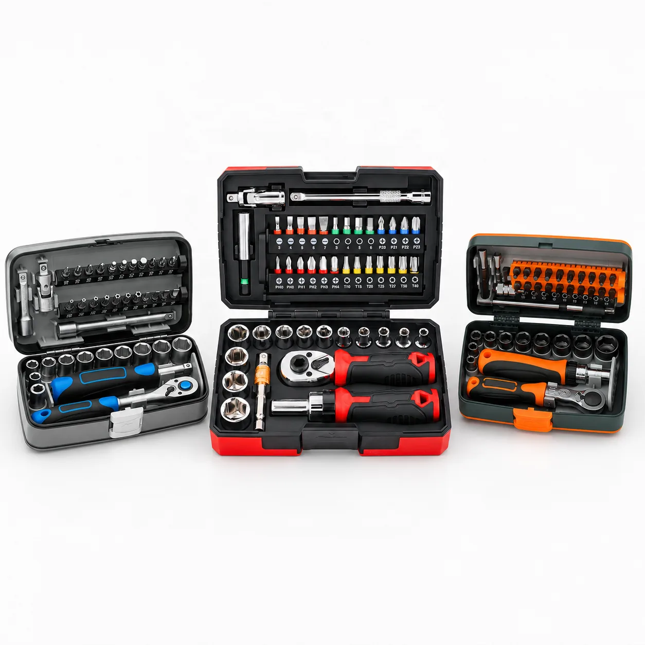 45-Piece 1/4" Ratchet Screwdriver & Socket Set