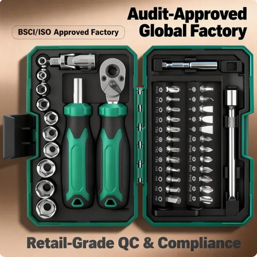 Ratchet Screwdriver & Bit Set, 253250