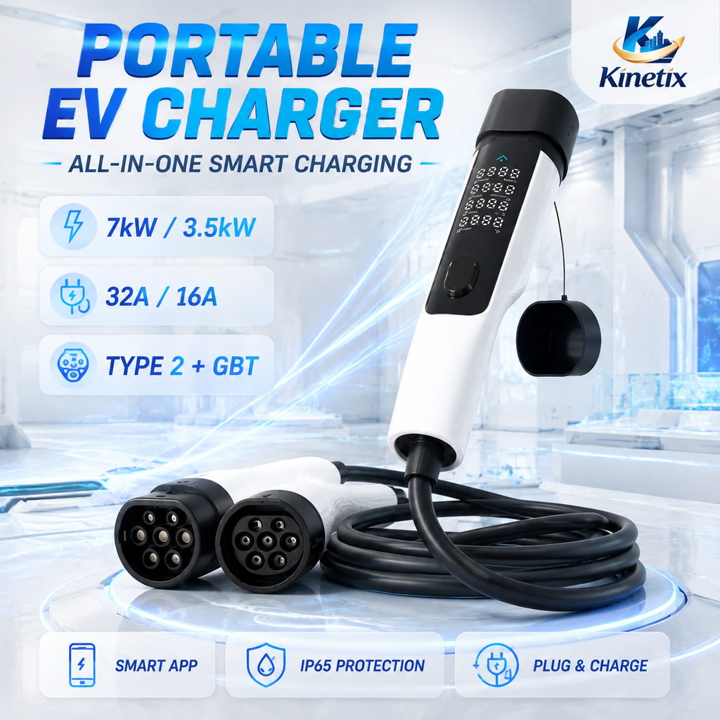 Portable AC EV Charger, 3.5 kW · GB/T