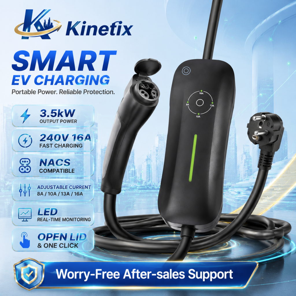 Portable AC EV Charger, 3.5 kW · Tesla