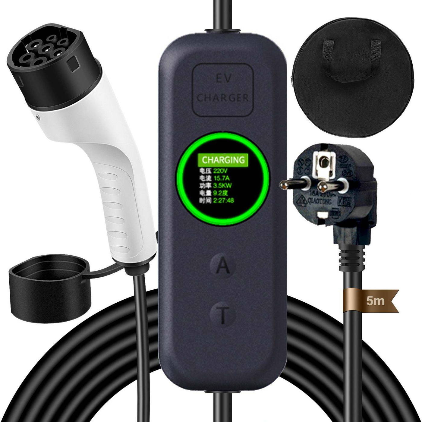 휴대용 AC EV 충전기, 7 kW · Type 2 · IP54