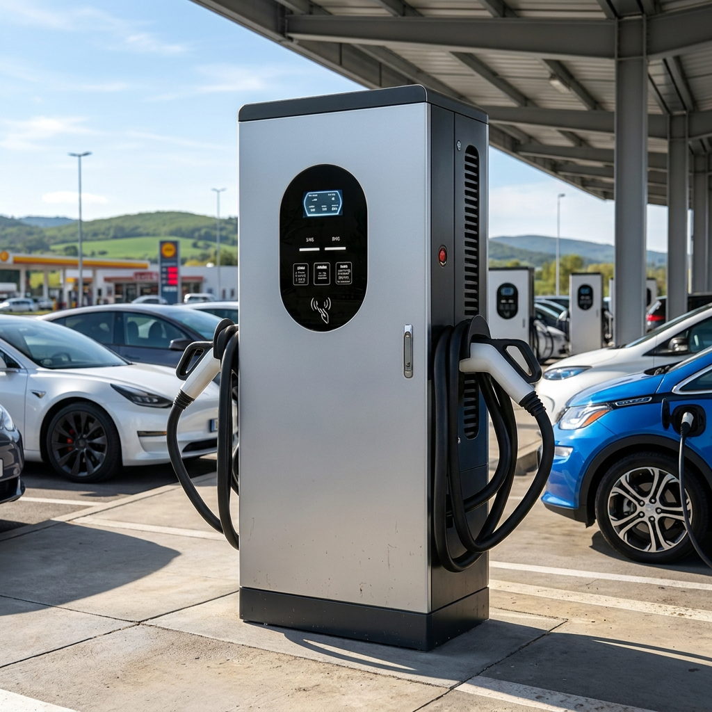Floor-Mounted DC Fast Charging Station, 60-480 kW