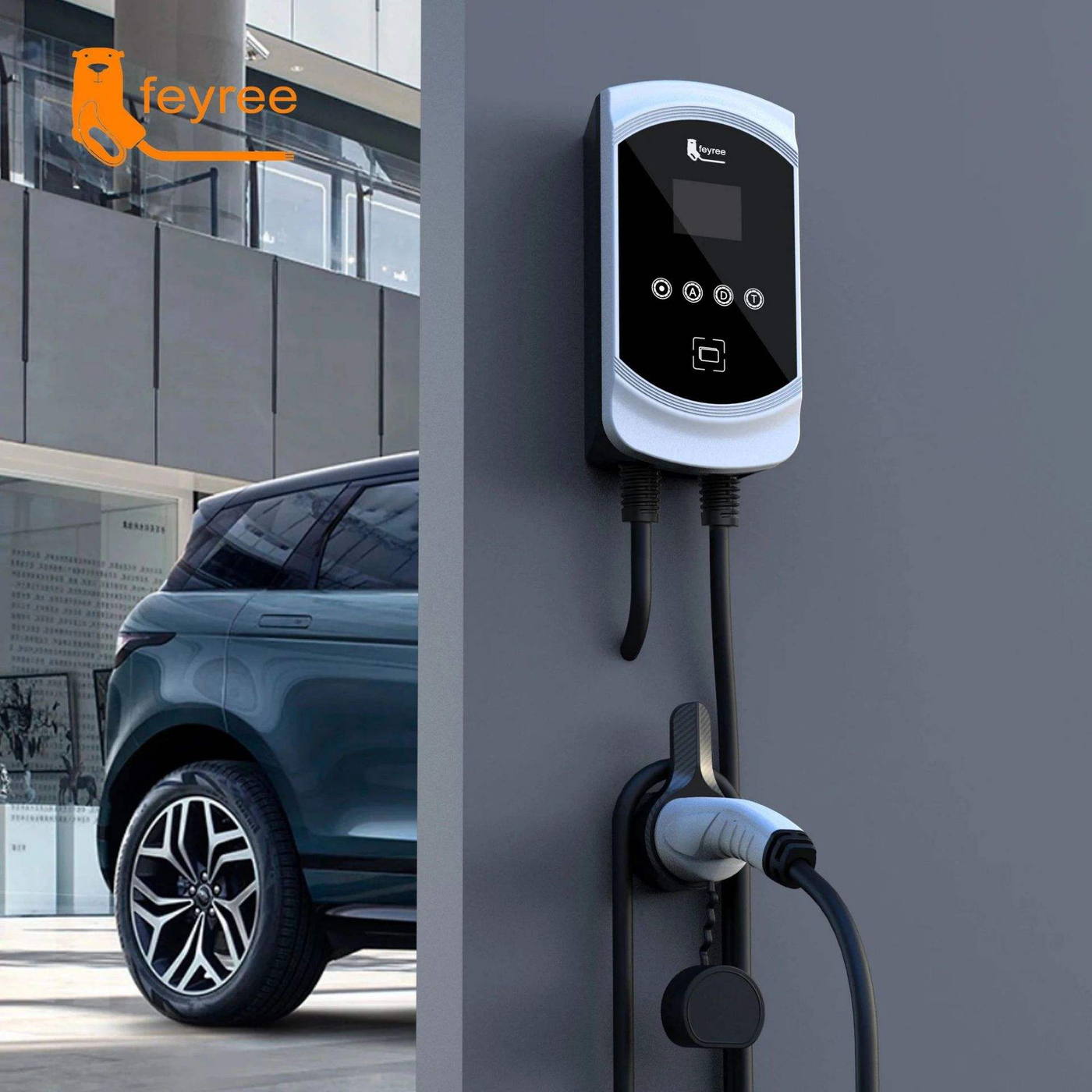 Wall-Mounted AC EV Charger, 7-22 kW