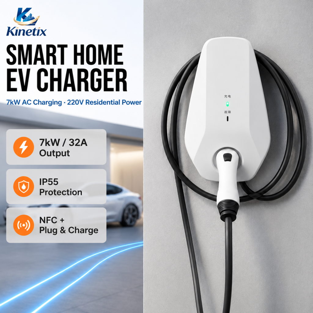 Wall-Mounted DC Charging Station, 20-40 kW · CCS1 · IP54