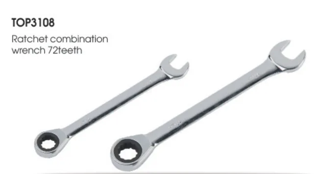 Flexible Ratchet Combination Wrench, 72 Teeth