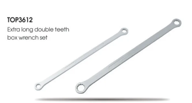 Extra-Long Double Tooth Box Wrench Set