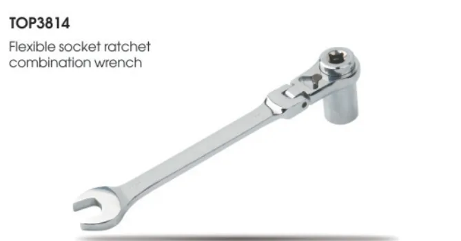 Flexible Socket Ratchet Combination Wrench
