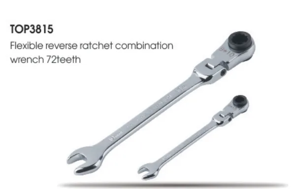 Reverse Ratchet Combination Wrench, 72 Teeth